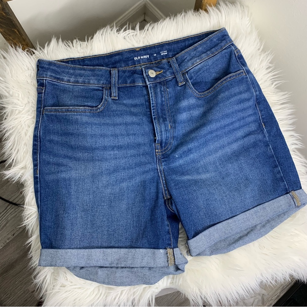 Old Navy Women's Blue Denim Shorts Size 10
